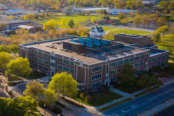 Aerial image of building external